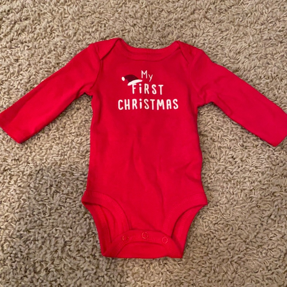 My first Christmas onesie